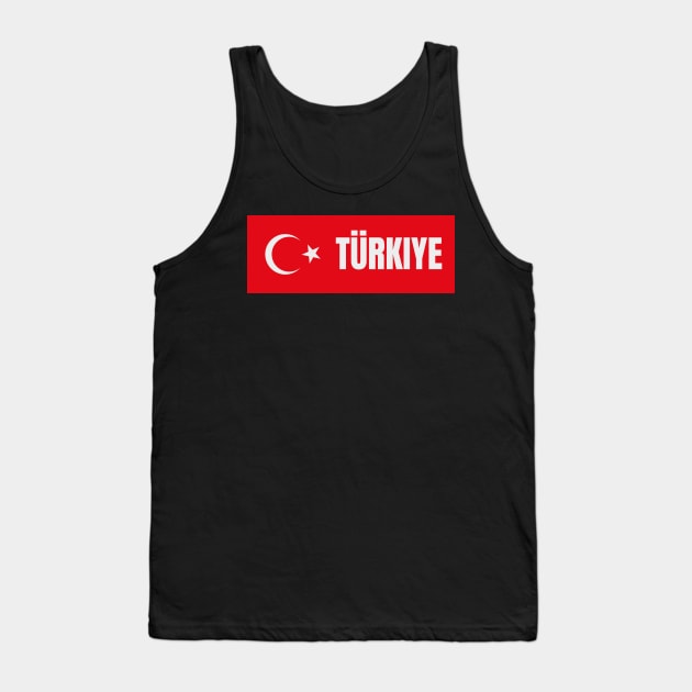 Türkiye in Turkish Flag Tank Top by aybe7elf